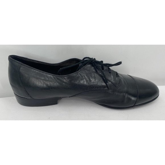 Bally Paloma Black Luxurious Leather Lace Up Oxford Cap Toe Dress Shoes Sz 10 E - Picture 9 of 12